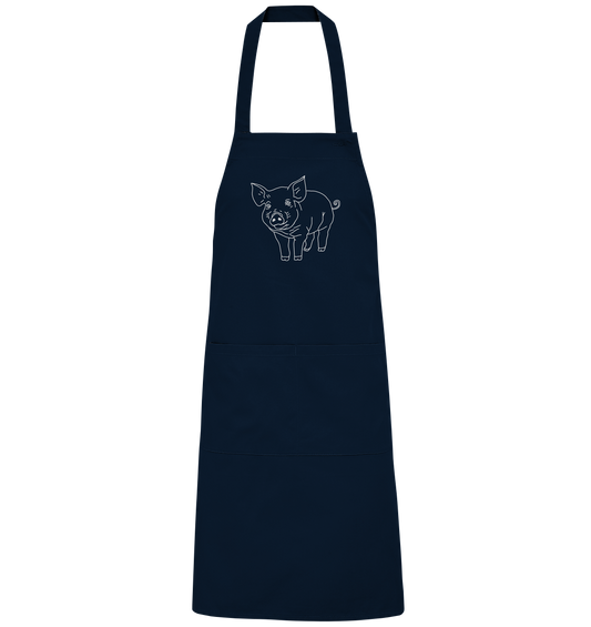 Pig white - Organic Grill Apron