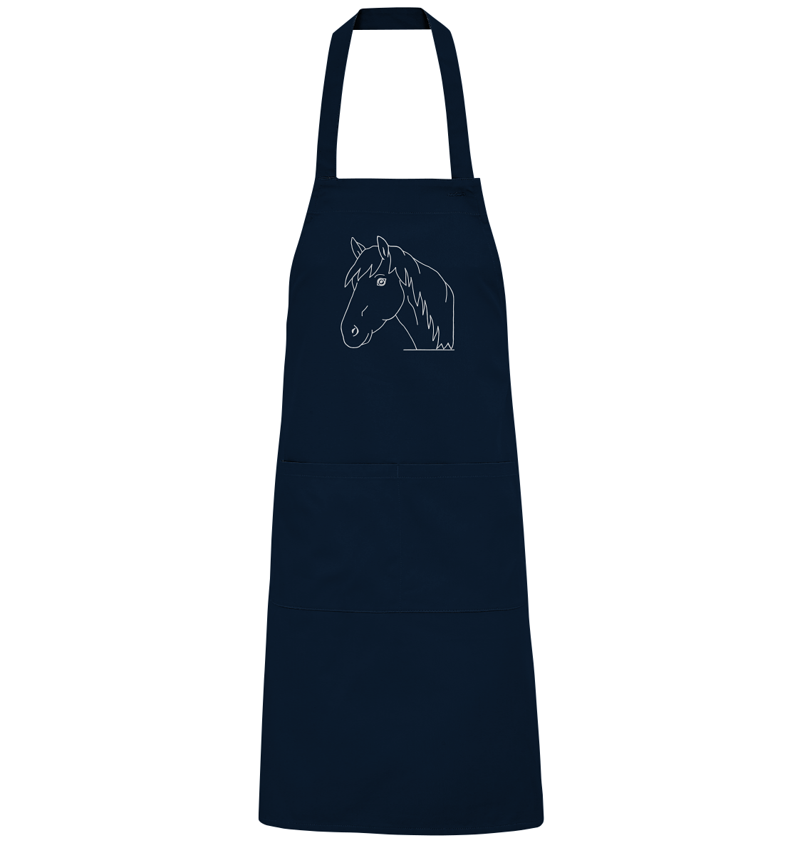 Horse white - Organic Grill Apron