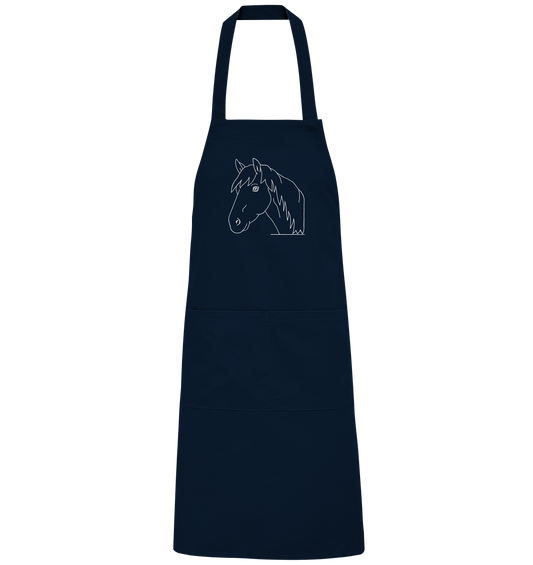 Horse white - Organic Grill Apron