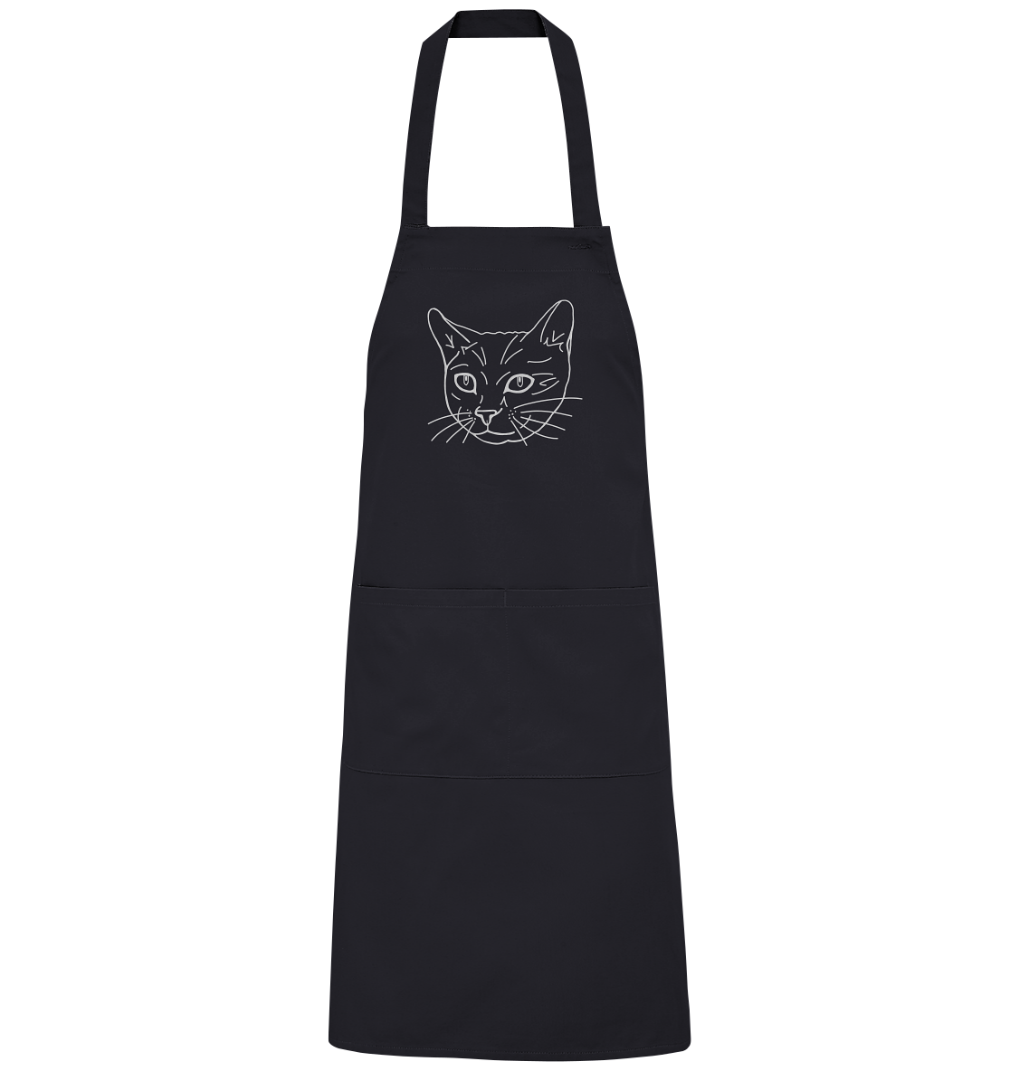 Katze weiß - Organic Grillschürze - Tier-Shirts.com