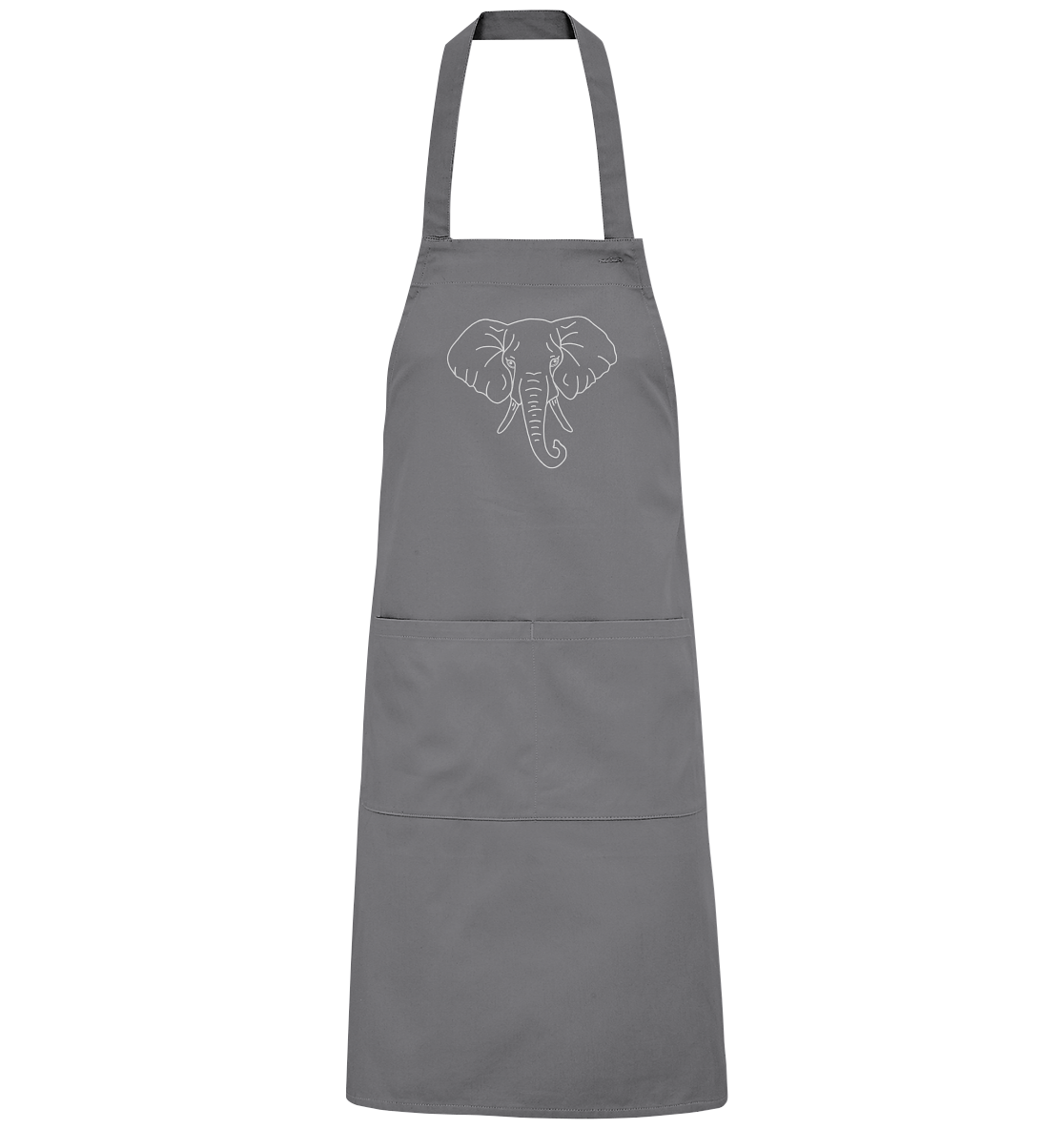 Elephant white - Organic Grill Apron