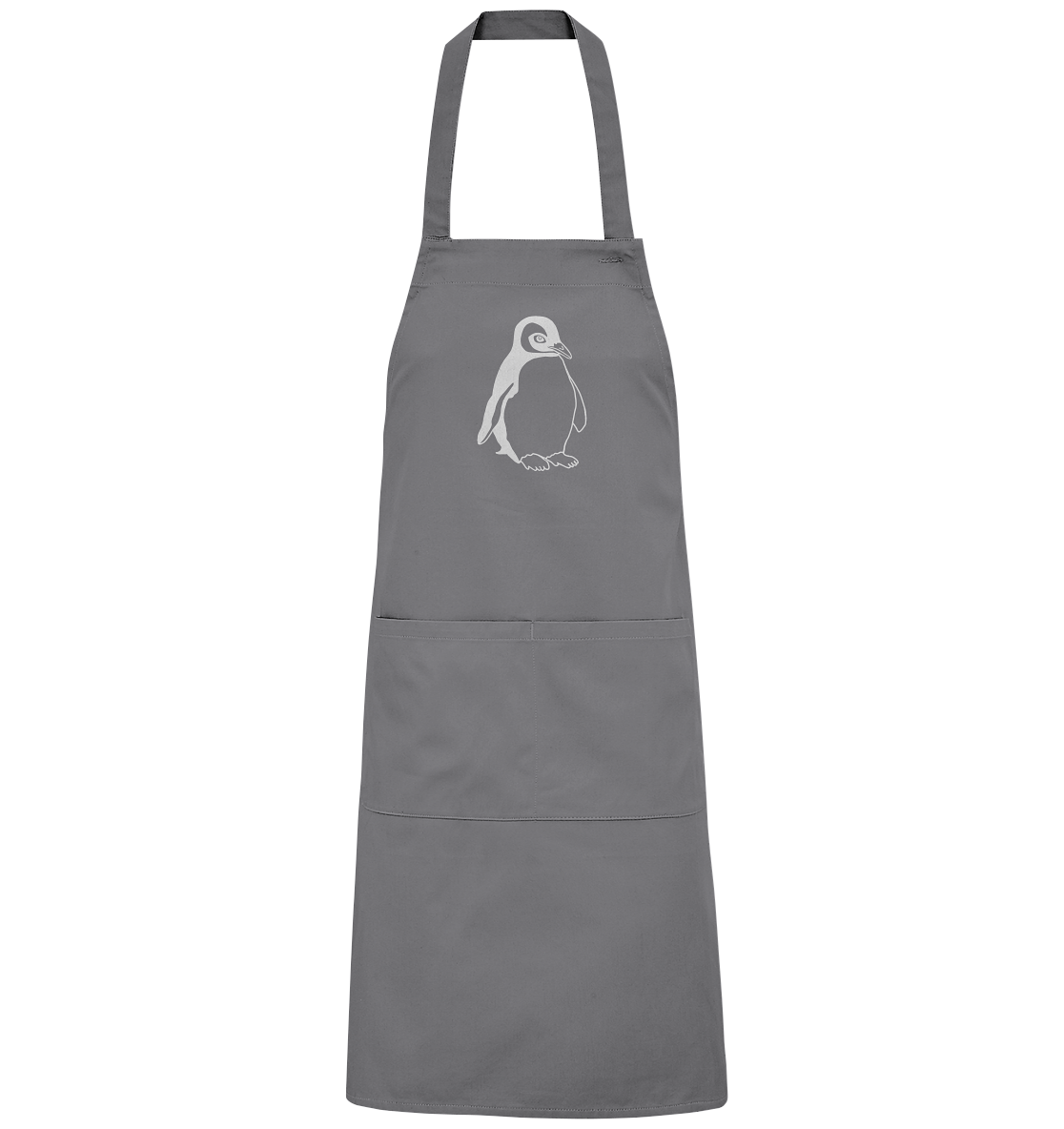 Pinguin weiß - Organic Grillschürze