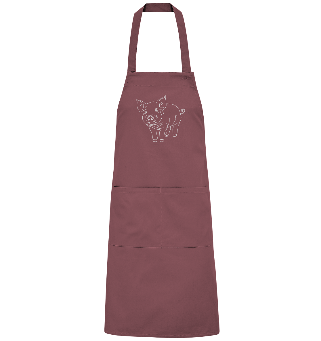 Pig white - Organic Grill Apron