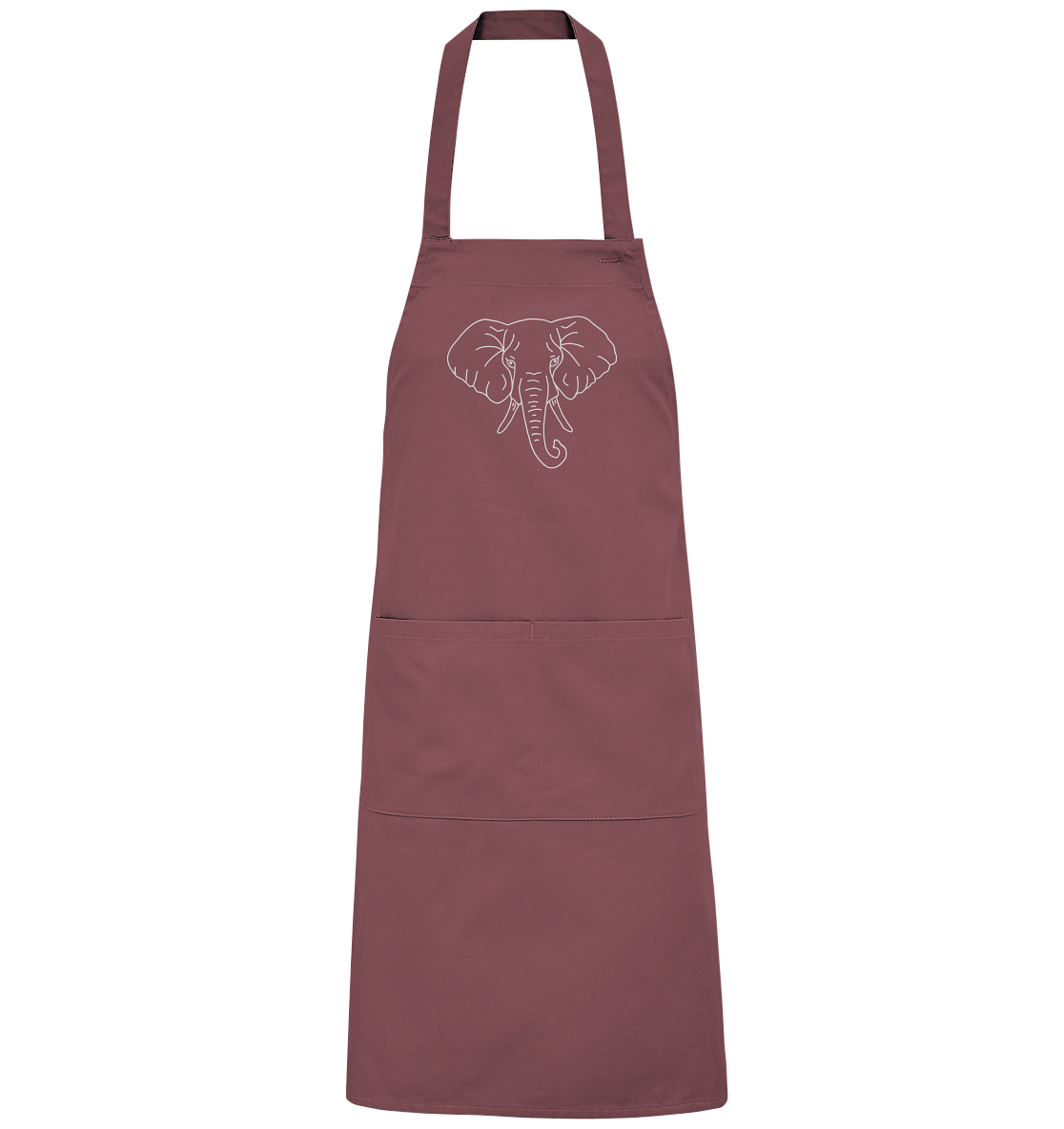 Elephant white - Organic Grill Apron