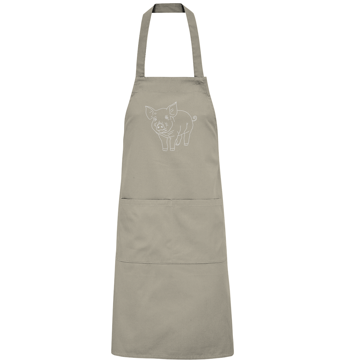 Pig white - Organic Grill Apron