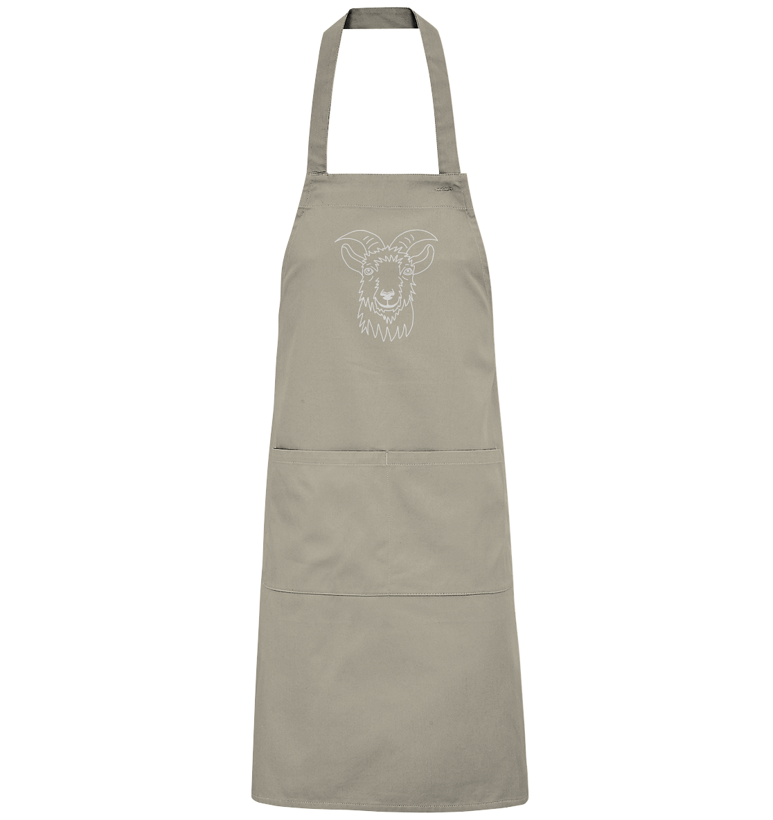 Goat white - Organic Grill Apron