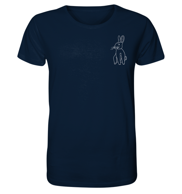 Hase weiß - Organic T-Shirt Unisex Unisex-Shirts Tier-Shirts.com