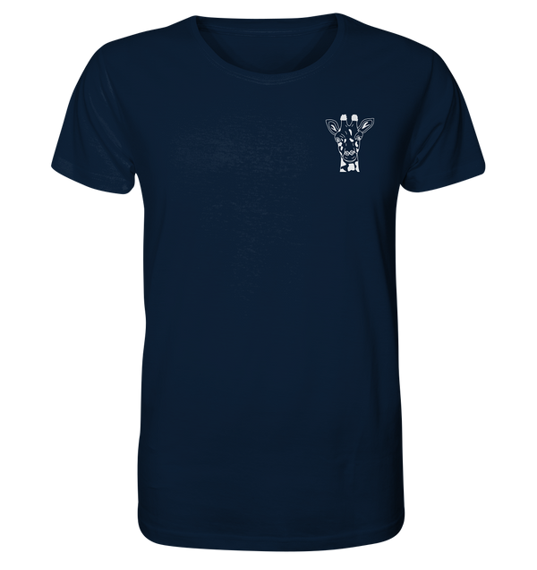 Giraffe weiß - Organic T-Shirt Unisex Unisex-Shirts Tier-Shirts.com French Navy XS