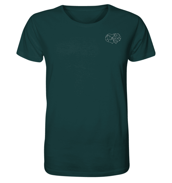 Löwenpaar weiß - Organic T-Shirt Unisex Unisex-Shirts Tier-Shirts.com