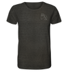 Pferd weiß - Organic T-Shirt Unisex Unisex-Shirts Tier-Shirts.com Dark Heather Grey XS