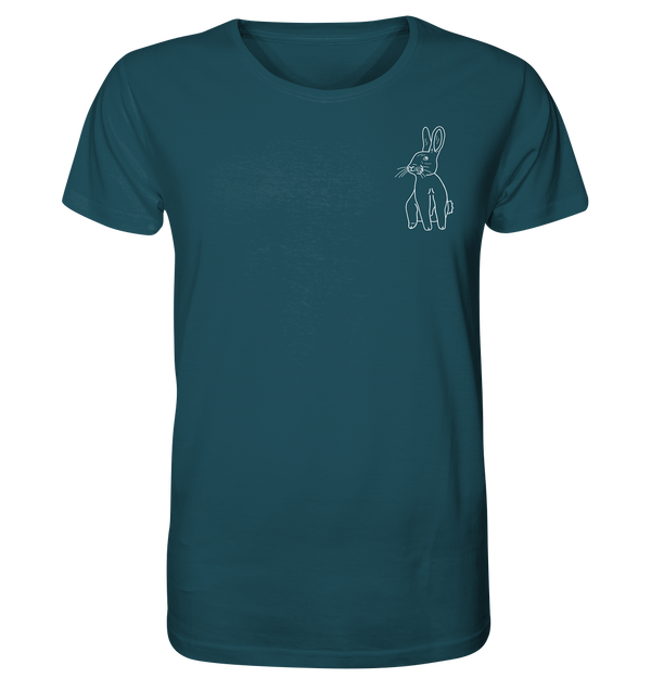 Hase weiß - Organic T-Shirt Unisex Unisex-Shirts Tier-Shirts.com