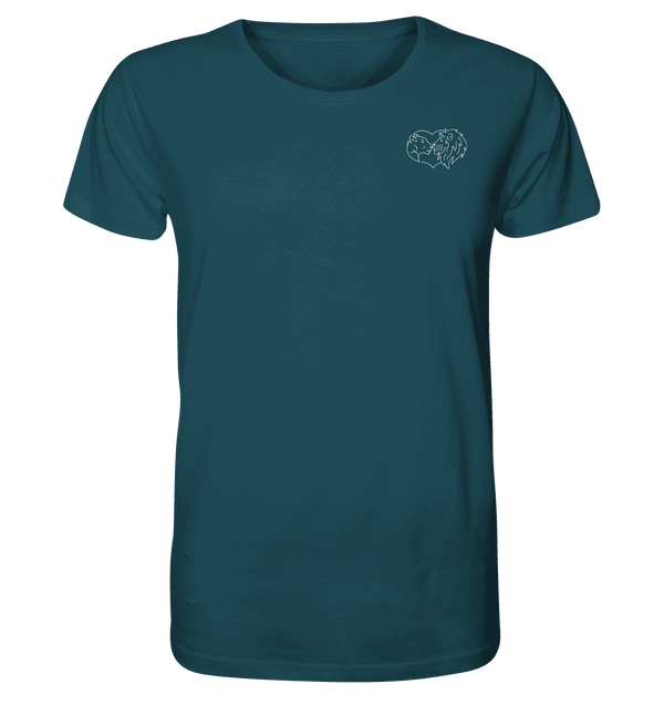 Löwenpaar weiß - Organic T-Shirt Unisex Unisex-Shirts Tier-Shirts.com