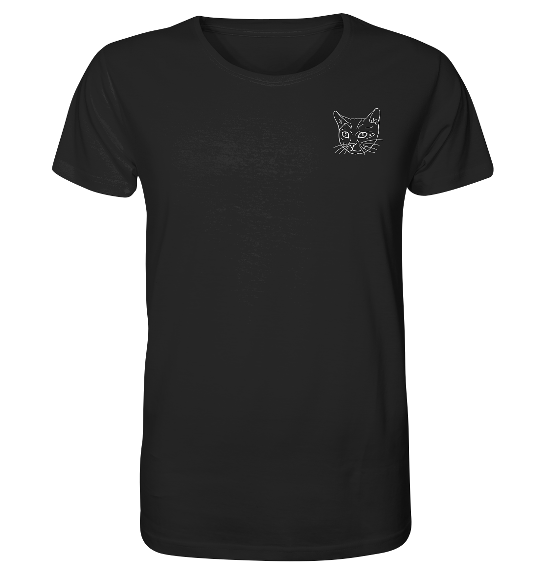 Katze weiß - Organic T-Shirt Unisex - Tier-Shirts.com