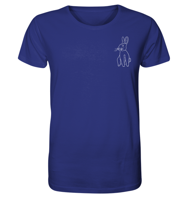 Hase weiß - Organic T-Shirt Unisex Unisex-Shirts Tier-Shirts.com Worker Blue XS