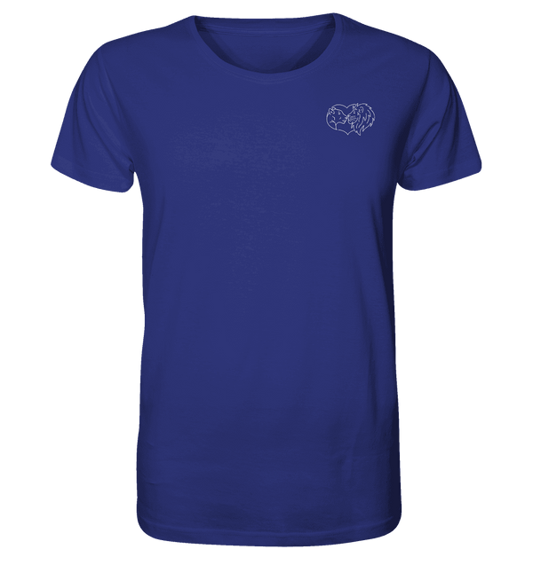 Löwenpaar weiß - Organic T-Shirt Unisex Unisex-Shirts Tier-Shirts.com Worker Blue XS