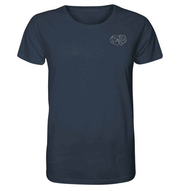 Löwenpaar weiß - Organic T-Shirt Unisex Unisex-Shirts Tier-Shirts.com India Ink Grey XS