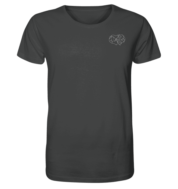 Löwenpaar weiß - Organic T-Shirt Unisex Unisex-Shirts Tier-Shirts.com