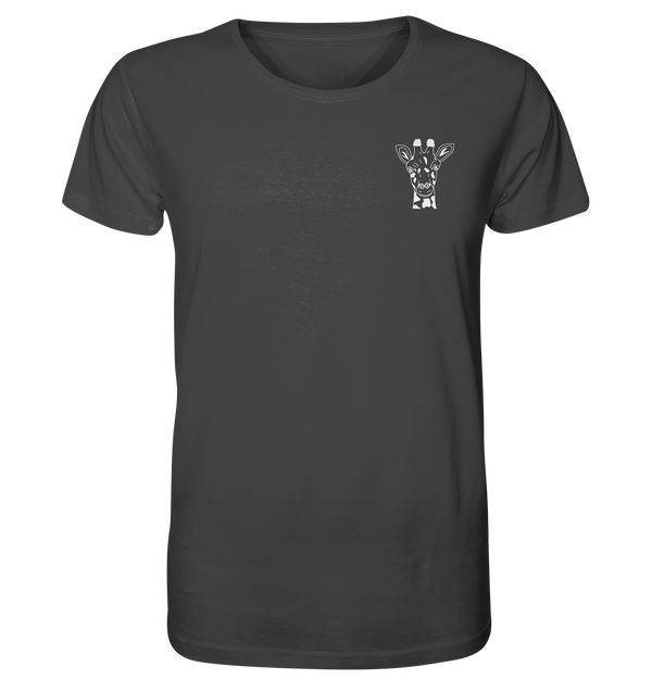 Giraffe weiß - Organic T-Shirt Unisex Unisex-Shirts Tier-Shirts.com Anthracite XS