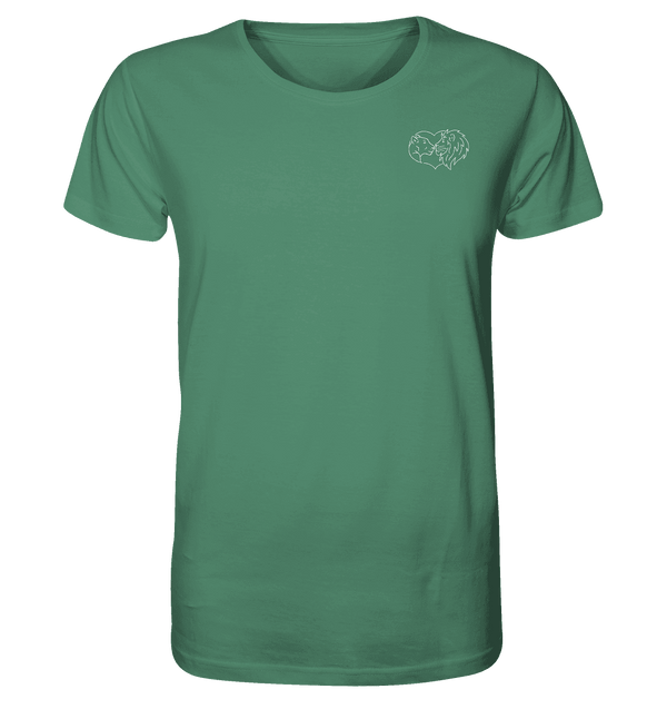 Löwenpaar weiß - Organic T-Shirt Unisex Unisex-Shirts Tier-Shirts.com