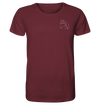 Pferd weiß - Organic T-Shirt Unisex Unisex-Shirts Tier-Shirts.com Burgundy XS