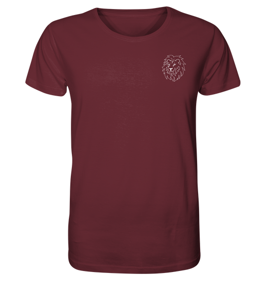 Löwe weiß - Organic T-Shirt Unisex