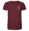 Giraffe weiß - Organic T-Shirt Unisex Unisex-Shirts Tier-Shirts.com Burgundy XS