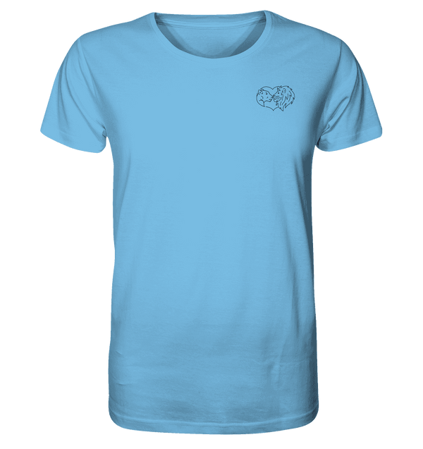 Löwenpaar - Organic T-Shirt Unisex Unisex-Shirts Tier-Shirts.com Aqua Blue XS