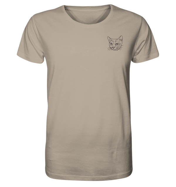 Katze - Organic T-Shirt Unisex Unisex-Shirts Tier-Shirts.com Desert Dust XS