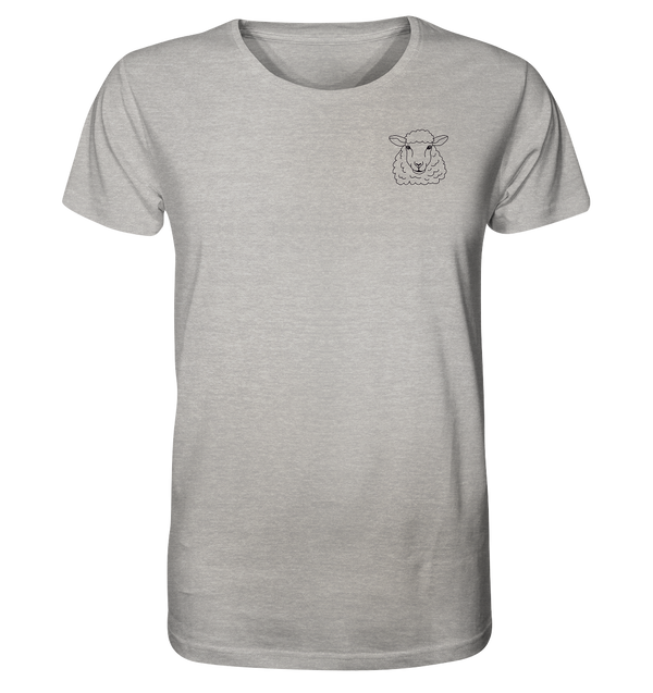 Schaf schwarz - Organic T-Shirt Unisex Unisex-Shirts Tier-Shirts.com Heather Grey XS