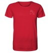 Pferd weiß - Organic T-Shirt Unisex Unisex-Shirts Tier-Shirts.com Red XS