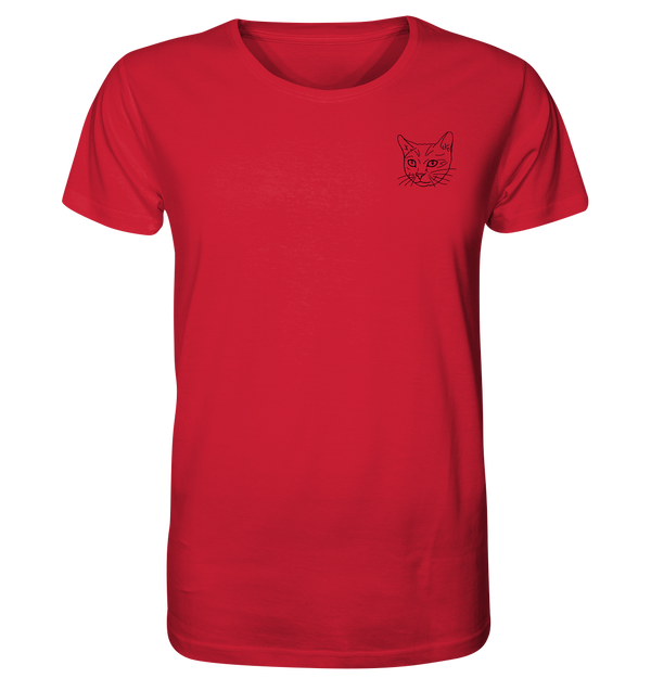 Katze - Organic T-Shirt Unisex Unisex-Shirts Tier-Shirts.com Red XS