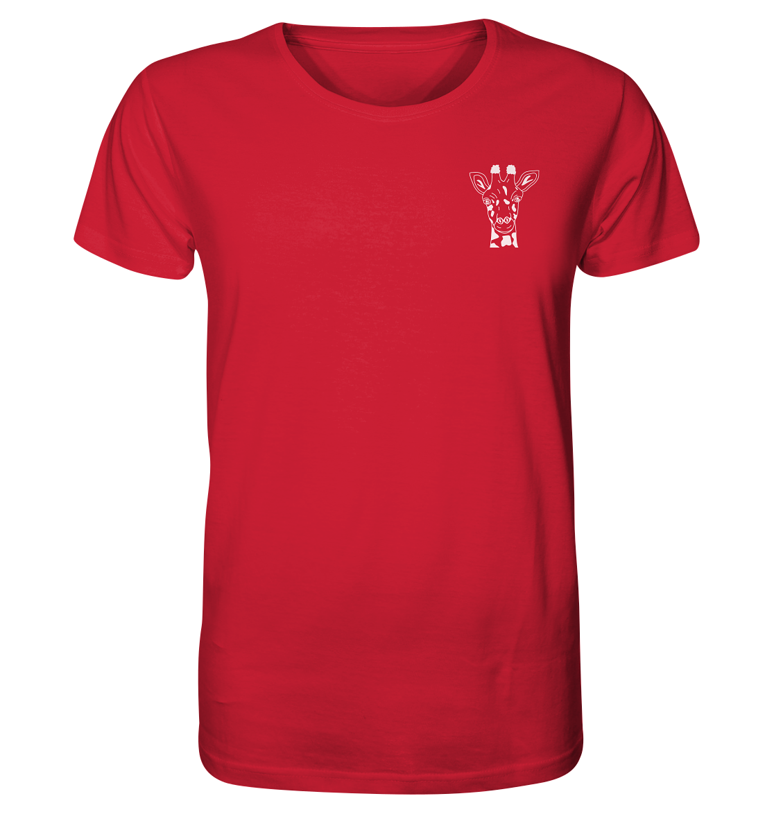 Giraffe weiß - Organic T-Shirt Unisex