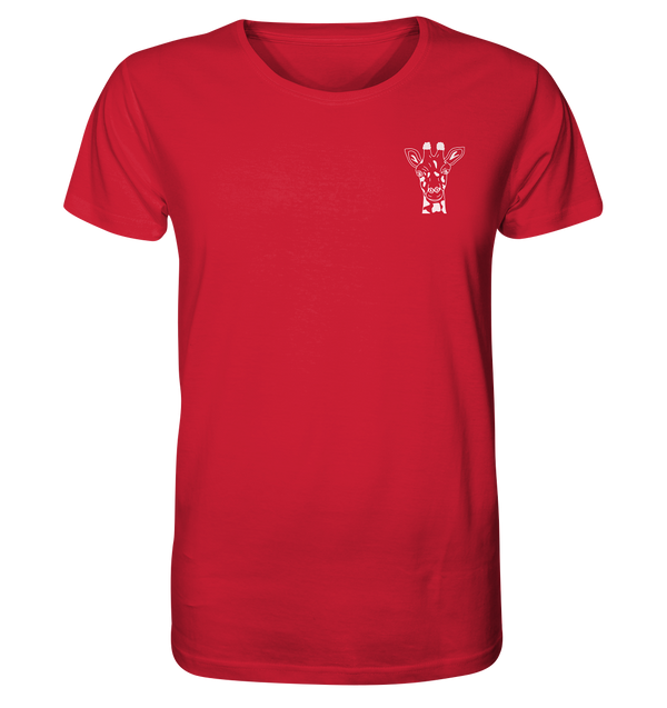 Giraffe weiß - Organic T-Shirt Unisex Unisex-Shirts Tier-Shirts.com Red XS