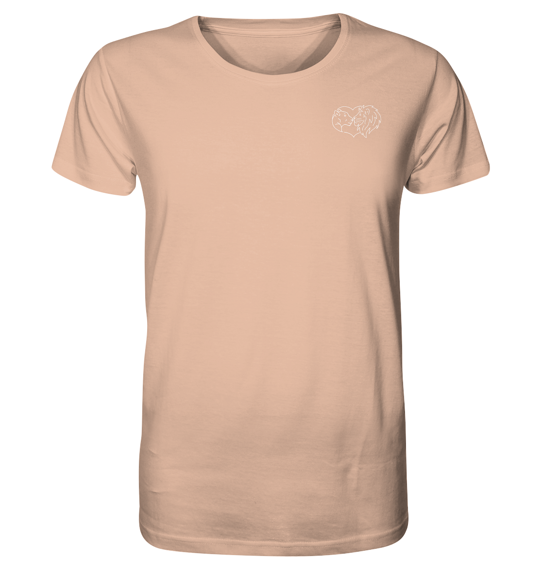 Löwenpaar weiß - Organic T-Shirt Unisex