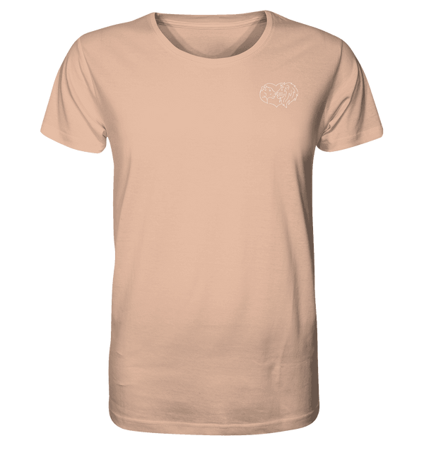 Löwenpaar weiß - Organic T-Shirt Unisex Unisex-Shirts Tier-Shirts.com