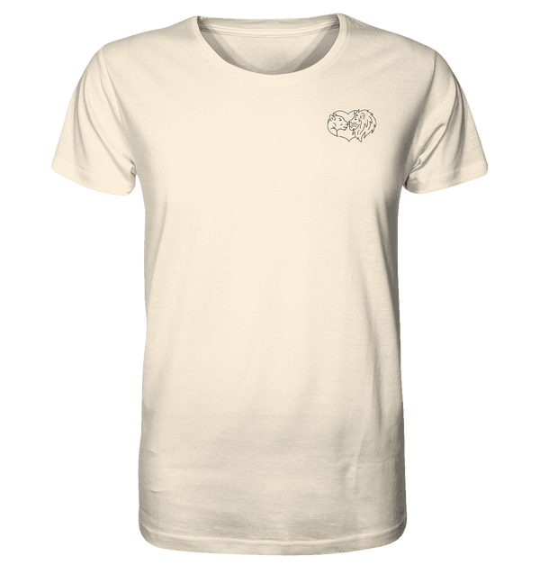 Löwenpaar - Organic T-Shirt Unisex Unisex-Shirts Tier-Shirts.com Natural Raw XS