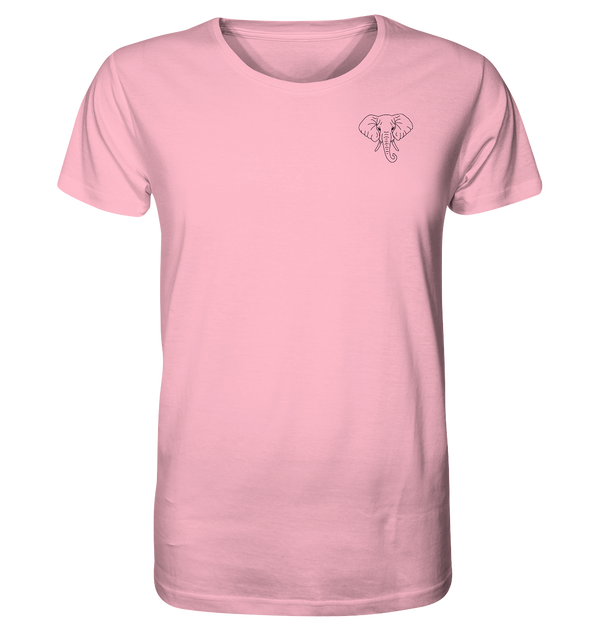 Elefant schwarz - Organic T-Shirt Unisex Unisex-Shirts Tier-Shirts.com Cotton Pink XS