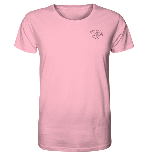 Löwenpaar - Organic T-Shirt Unisex Unisex-Shirts Tier-Shirts.com Cotton Pink XS