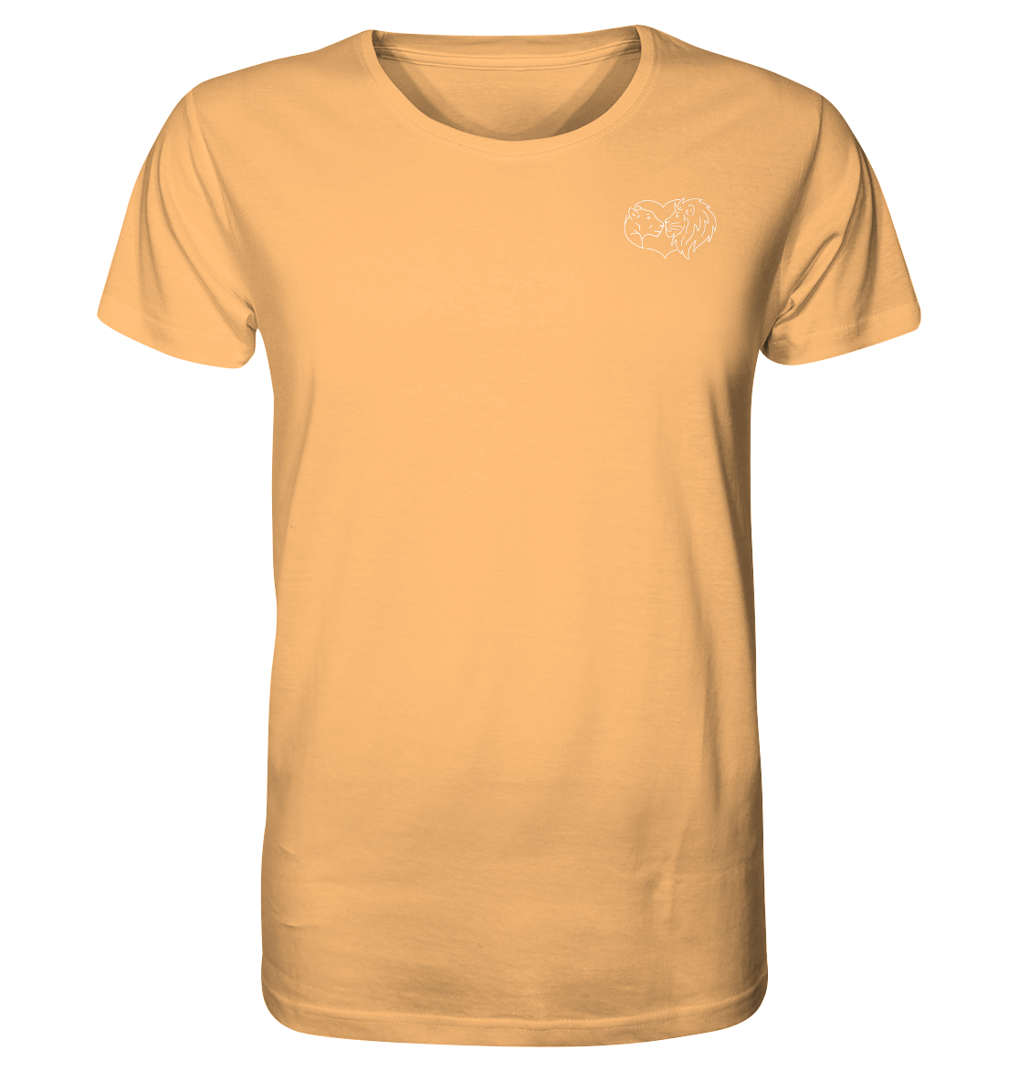 Löwenpaar weiß - Organic T-Shirt Unisex