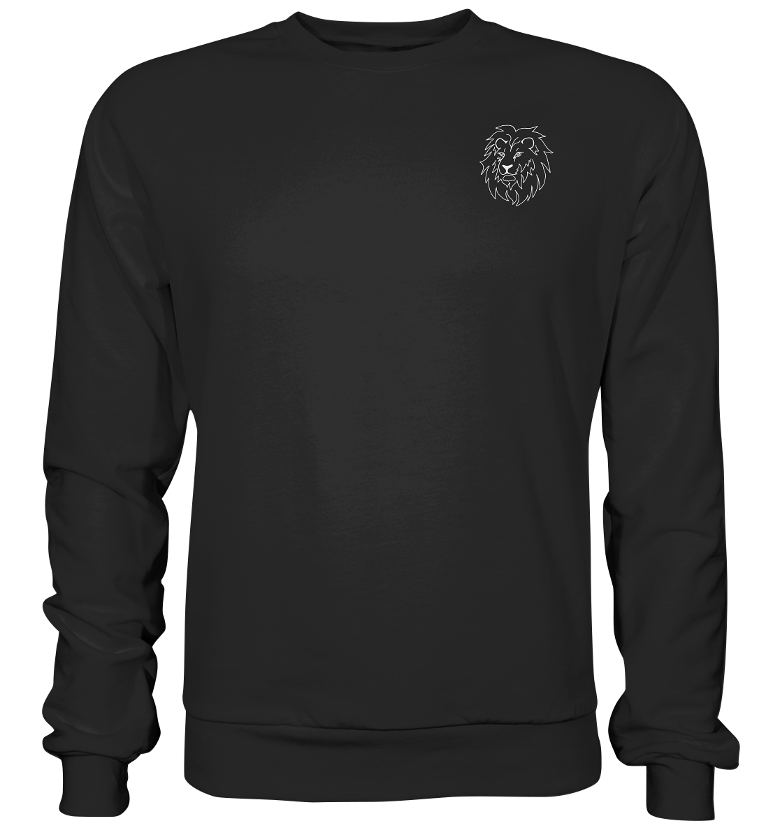 Löwe weiß - Premium Sweatshirt Unisex