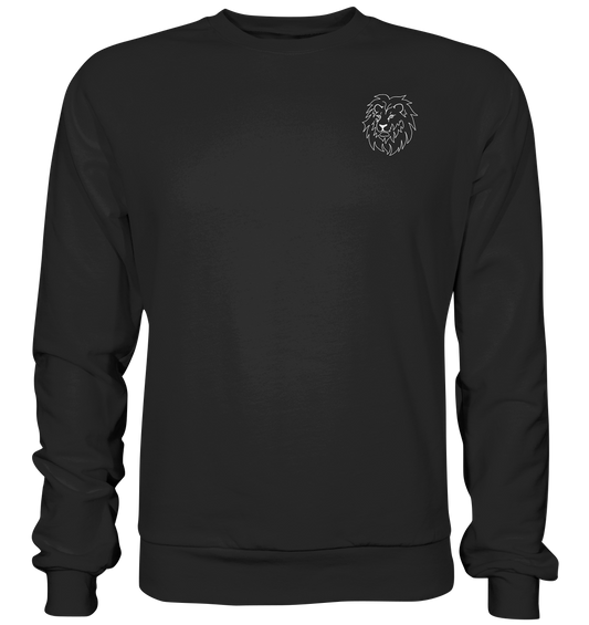 Löwe weiß - Premium Sweatshirt Unisex