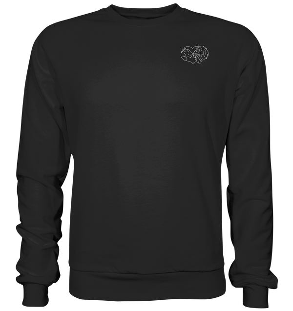 Löwenpaar weiß - Premium Sweatshirt Unisex Sweatshirts Tier-Shirts.com Black S