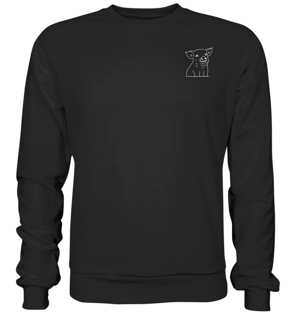 Ferkel weiß - Premium Sweatshirt Unisex Sweatshirts Tier-Shirts.com Black S