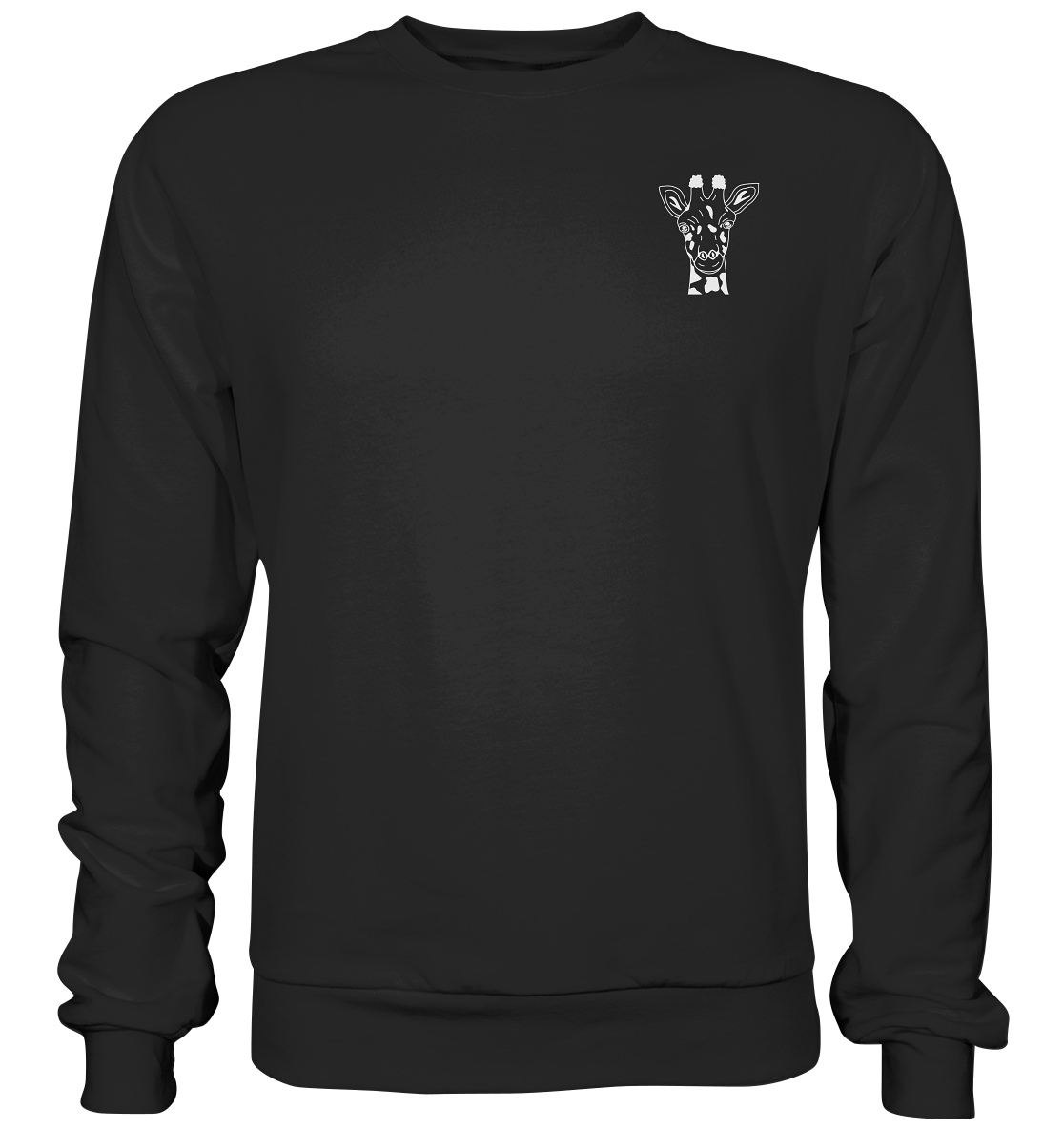 Giraffe weiß - Premium Sweatshirt Unisex