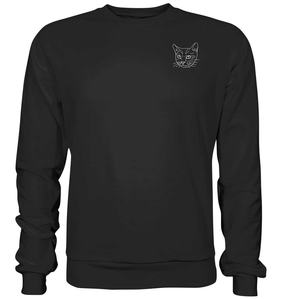 Katze weiß - Premium Sweatshirt Unisex - Tier-Shirts.com