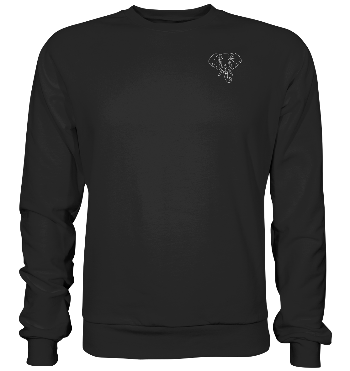 Elefant weiß - Premium Sweatshirt Unisex