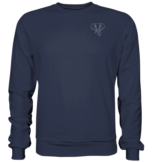 Elefant weiß - Premium Sweatshirt Unisex Sweatshirts Tier-Shirts.com Deep Navy S