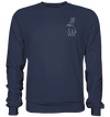 Hase weiß - Premium Sweatshirt Unisex Sweatshirts Tier-Shirts.com Deep Navy S