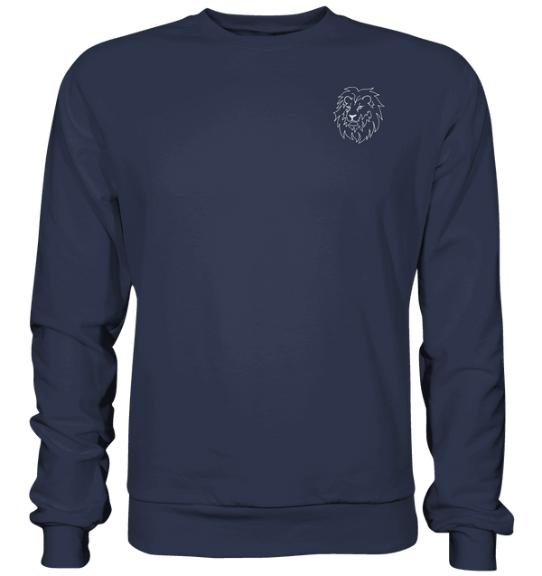 Löwe weiß - Premium Sweatshirt Unisex Sweatshirts Tier-Shirts.com Deep Navy S