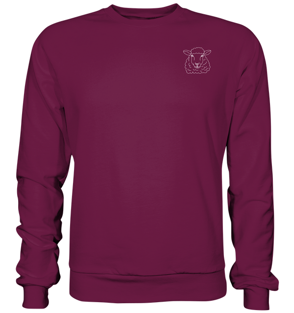 Schaf weiß - Premium Sweatshirt Unisex Sweatshirts Tier-Shirts.com Burgund S